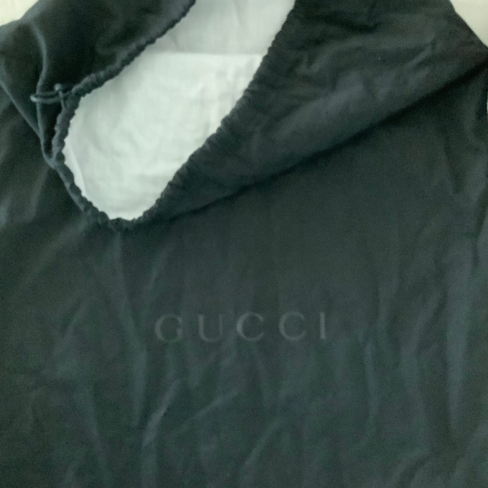 GUCCI L'Aveugle Par Amour Embroidered Canvas Backpack Black AUTHENTIC + Dustbag - Picture 16 of 16